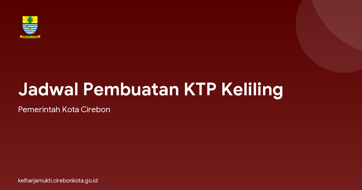 Jadwal Pembuatan KTP Keliling