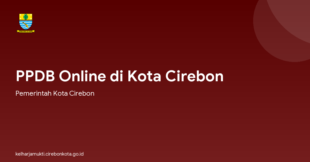 PPDB Online di Kota Cirebon