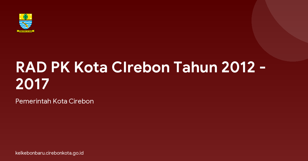 RAD PK Kota CIrebon Tahun 2012 - 2017